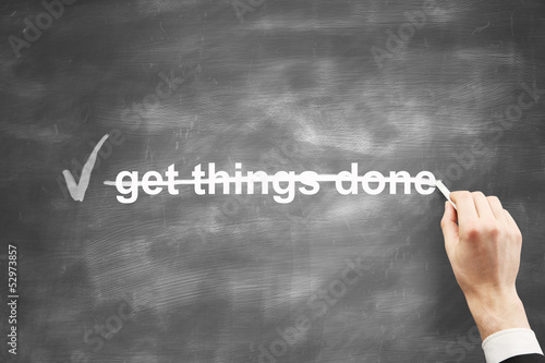 Obraz na plátně get things done