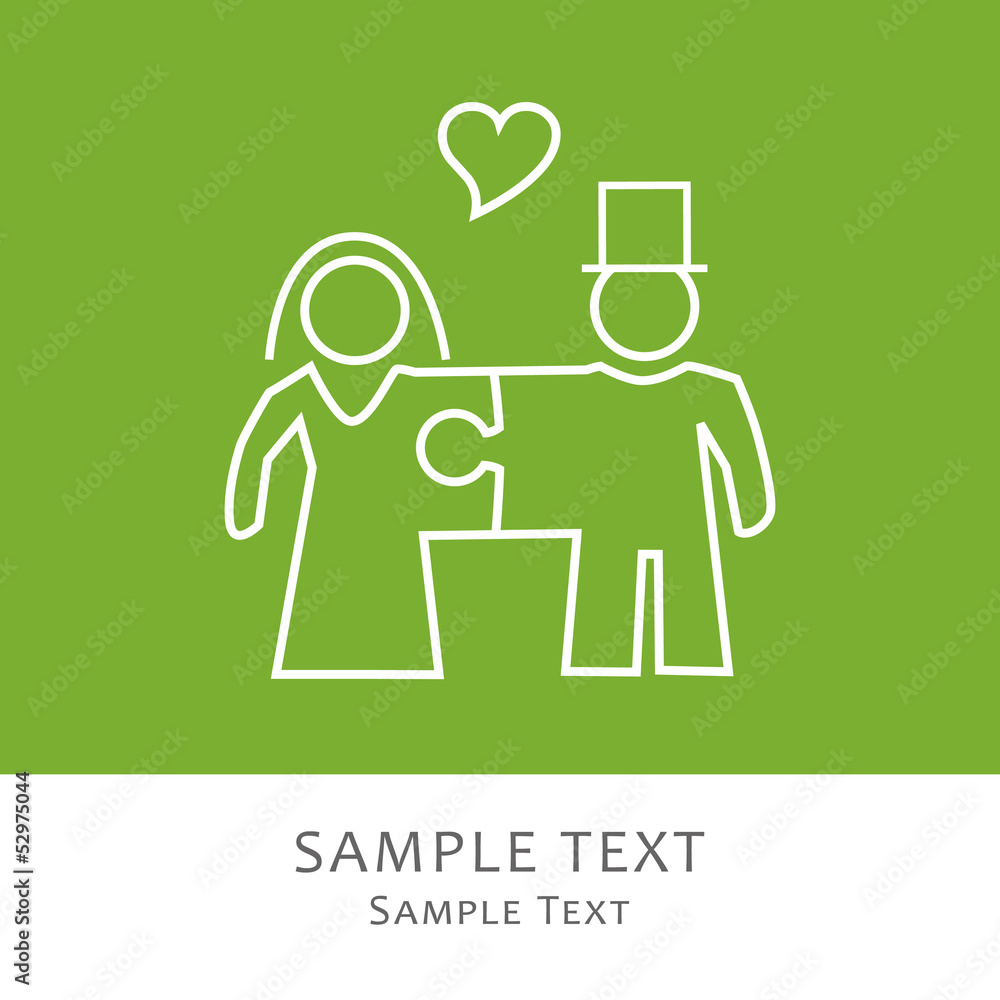 Hochzeitskarte, Hochzeit, Wir trauen uns, grün. Einladung Stock