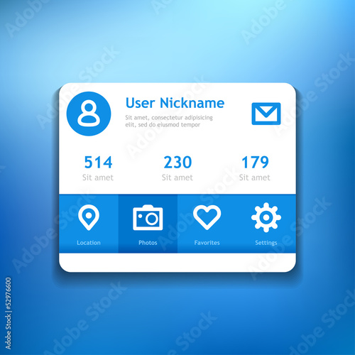 Profile for social media.