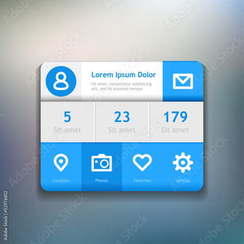 Mini widget