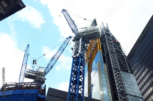 Photography Construction of an office building
