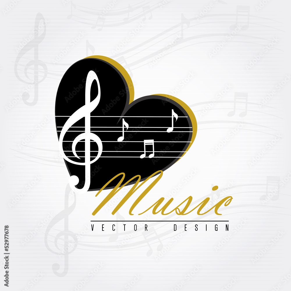 Obraz premium love music