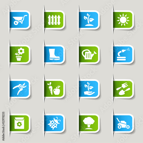 Label - Gardening icons