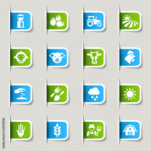 Label - Agriculture and Farming icons