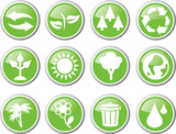 green environment icons