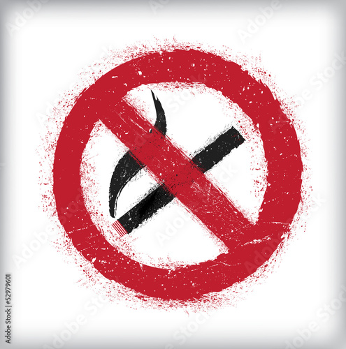 No smoking sign