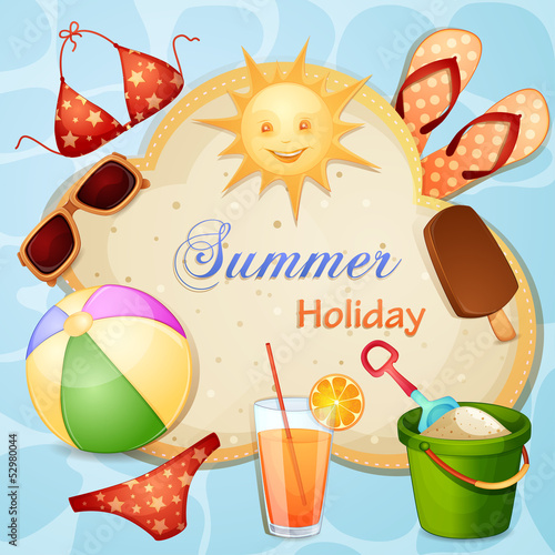 Summer holiday illustration