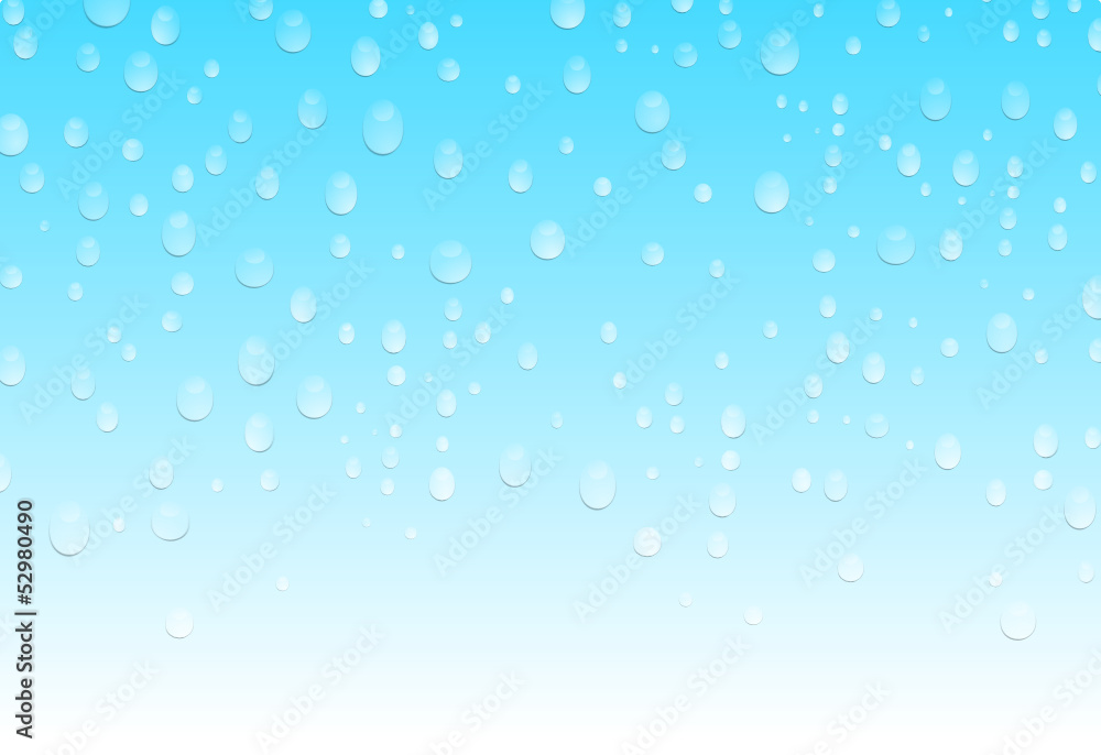 Wassertropfen blauer Hintergrund