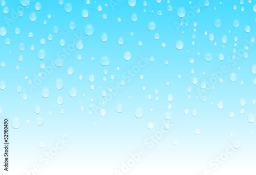 Wassertropfen blauer Hintergrund