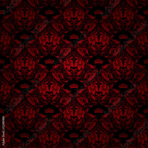 damask seamless floral pattern