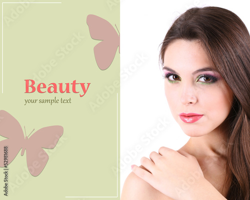Woman hair style fashion po...