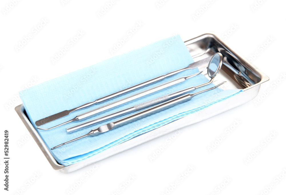Dentist tools isolated on white Dentist tools isolated on white