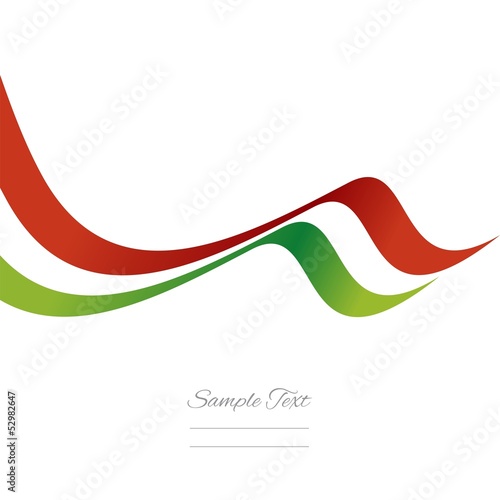 Abstract Italian ribbon vector