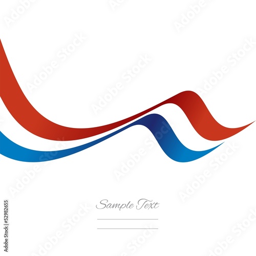 Abstract French ribbon vector