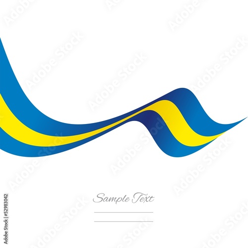 Abstract Swedish ribbon vector