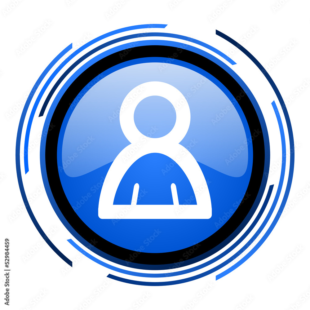 account circle blue glossy icon account circle blue glossy icon