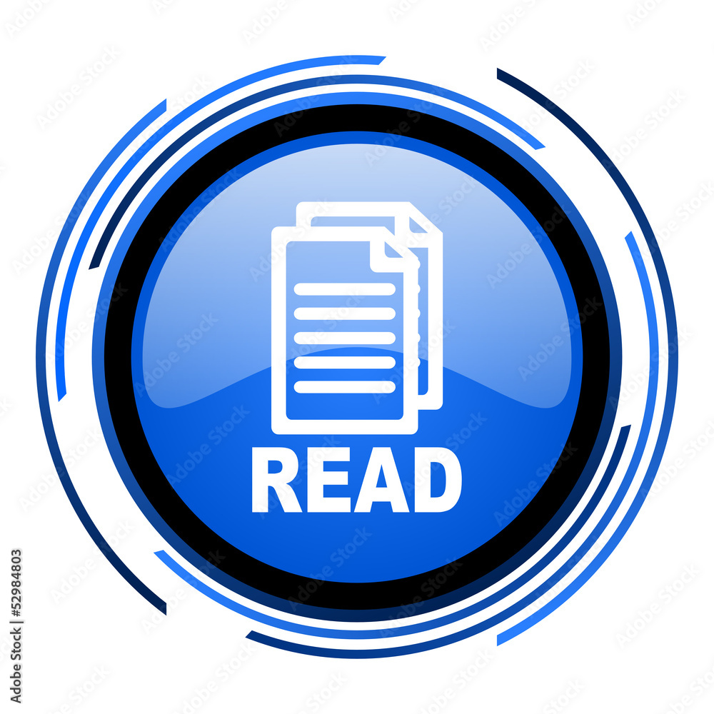 read circle blue glossy icon read circle blue glossy icon