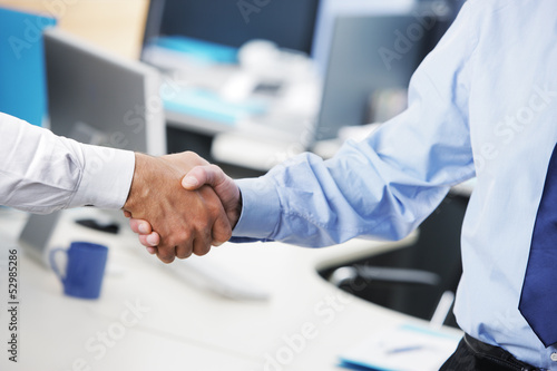Businessmen shaking hands © stokkete