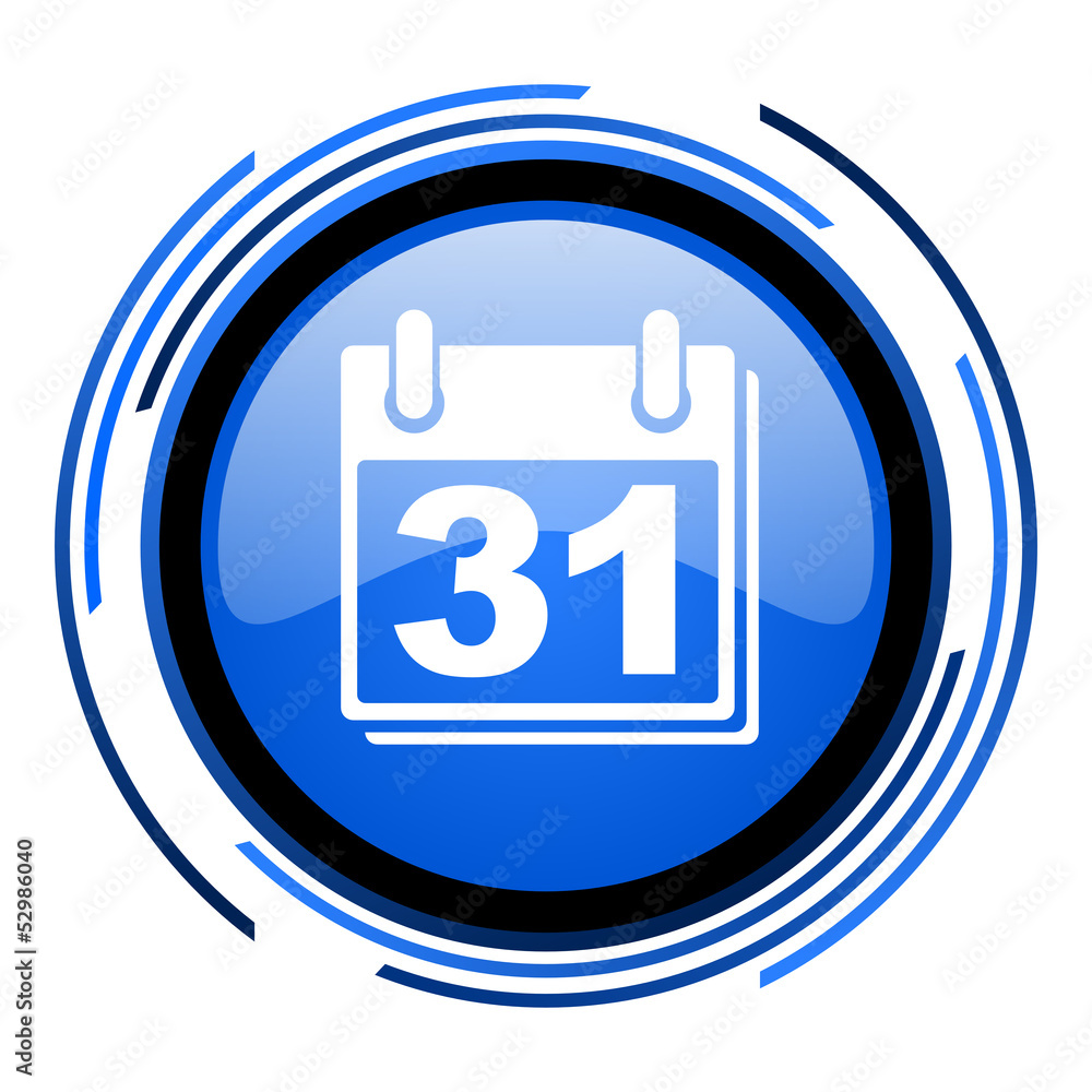calendar circle blue glossy icon calendar circle blue glossy icon