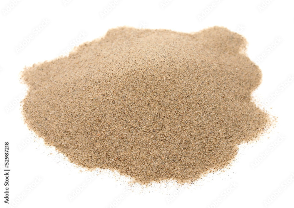 pile desert sand isolated on white background pile desert sand isolated on white background
