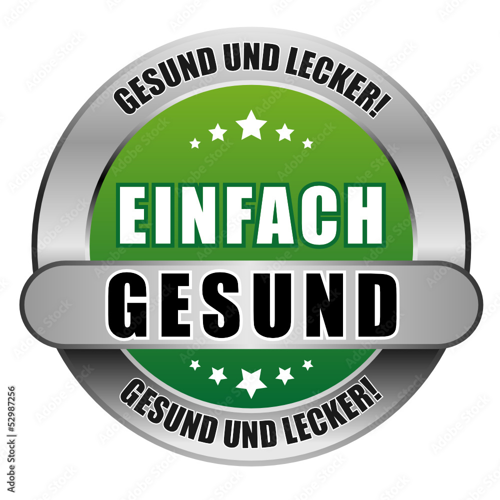 5 Star Button grün EINFACH GESUND GUL GUL 5 Star Button grün EINFACH GESUND GUL GUL
