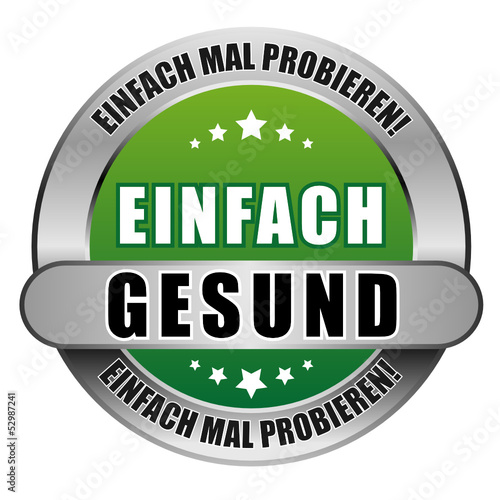 5 Star Button grün EINFACH GESUND EMP EMP