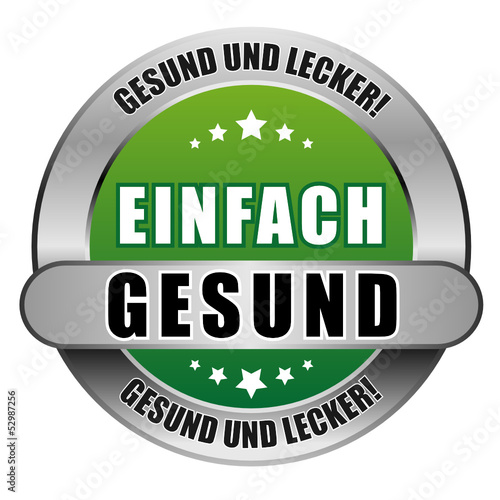 5 Star Button grün EINFACH GESUND GUL GUL