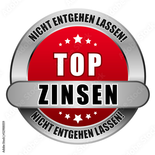5 Star Button rot TOP ZINSEN NEL NEL