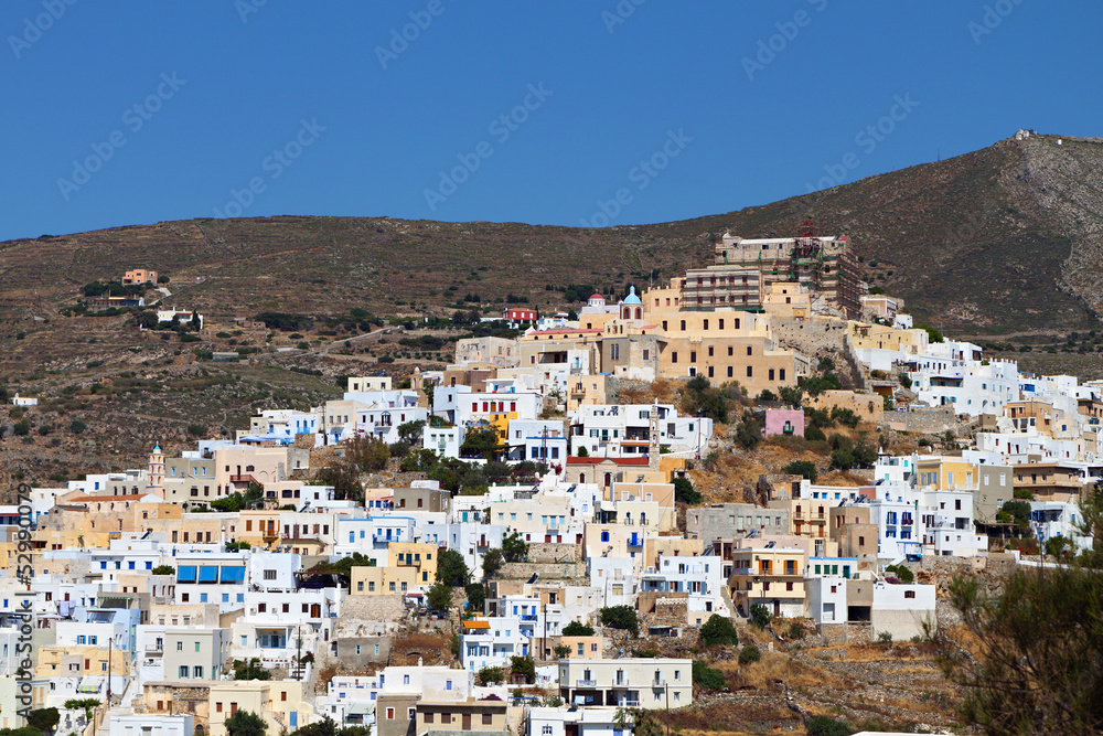 Syros island in Greece. Upper Syros area