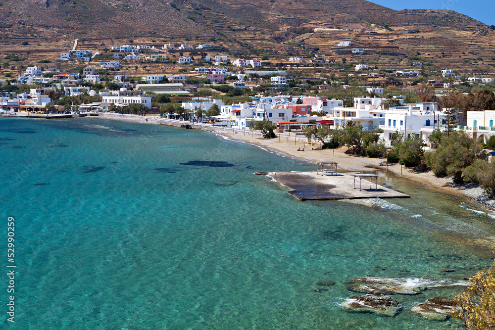 Galissas beach at Syros island in Greece