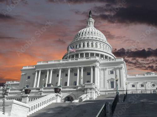 USA Capitol Building with D...