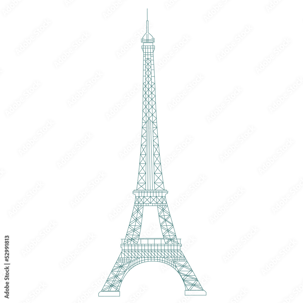 Eiffelturm Silhouette Vektor