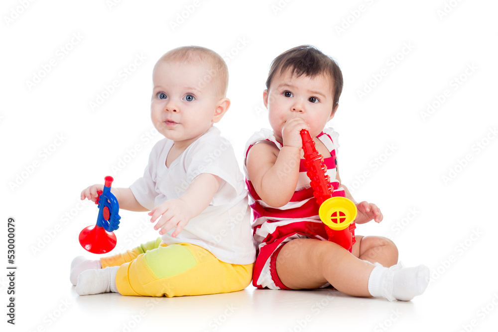 kids girls playing with musical toy kids girls playing with musical toy