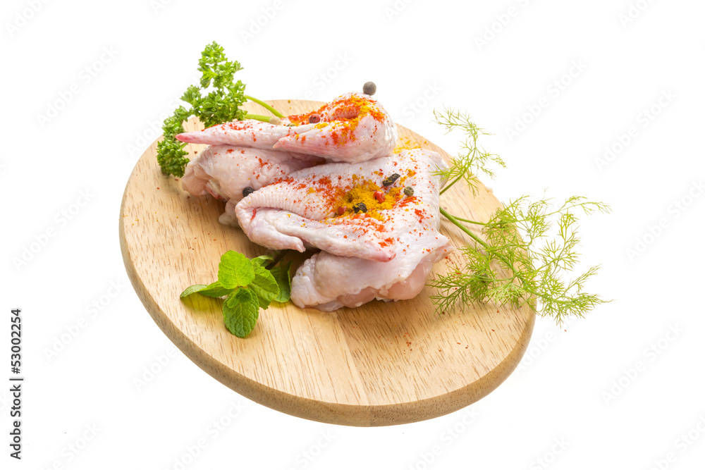Uncoocked chicken Uncoocked chicken