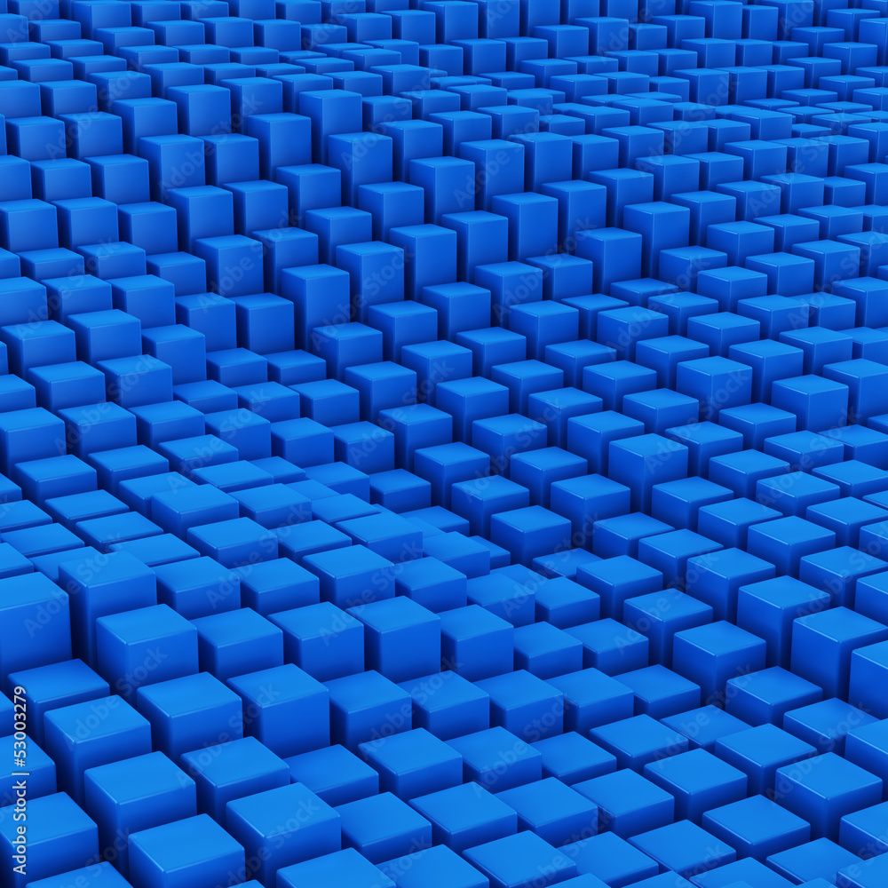 Blue mosaic surface Blue mosaic surface
