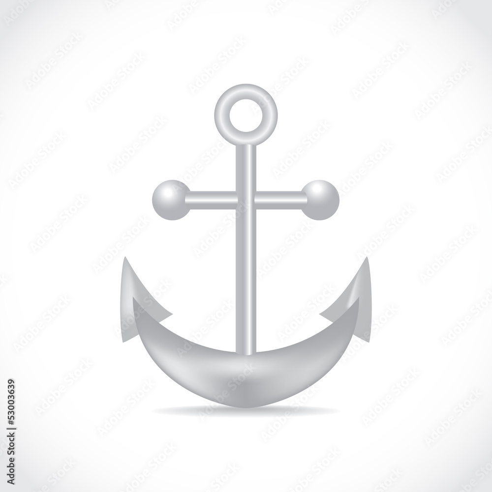 anchor on white background - illustration anchor on white background - illustration