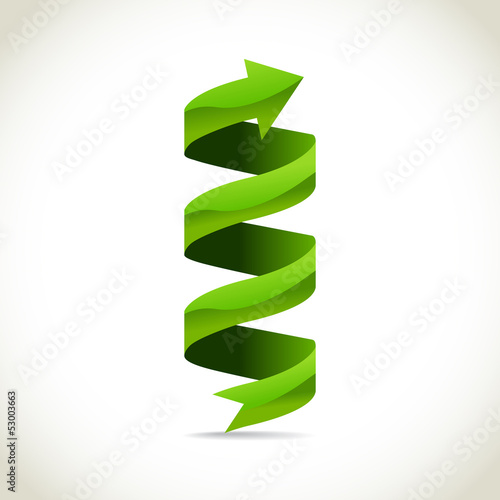 .Ad ribbon, 360¡ wrapped around own axis, illustration