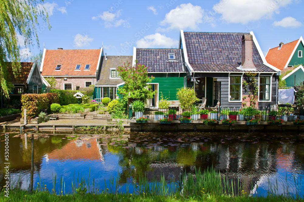 old  town of Zaandijk, Netherlands