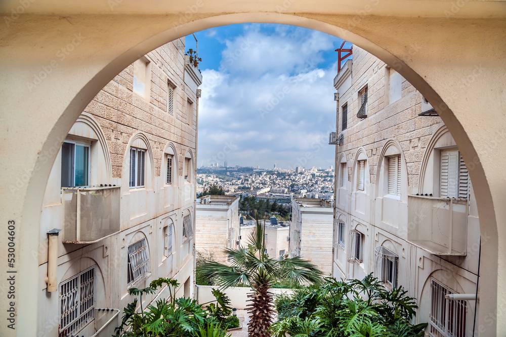 Residential district in Jerusalem