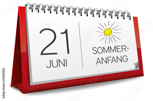 Kalender 2013 Sommeranfang Sommer Anfang Sonnenstrahlen Sonne