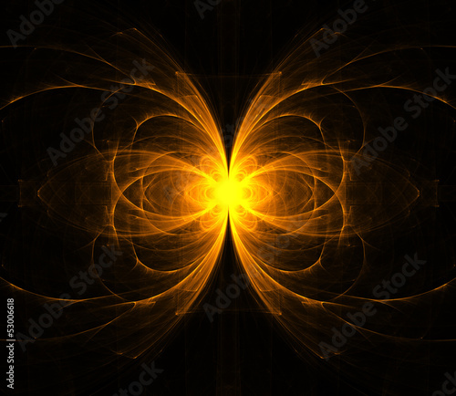 Fractal art - flower background