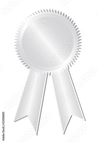 Silver award. Vector.