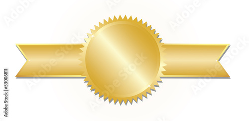Gold award. Vector