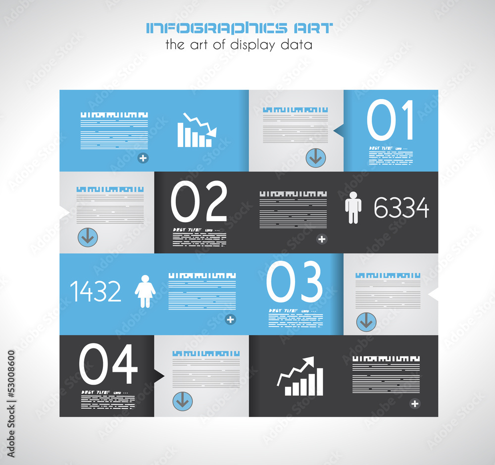 Naklejka premium Infographic design template with paper tags