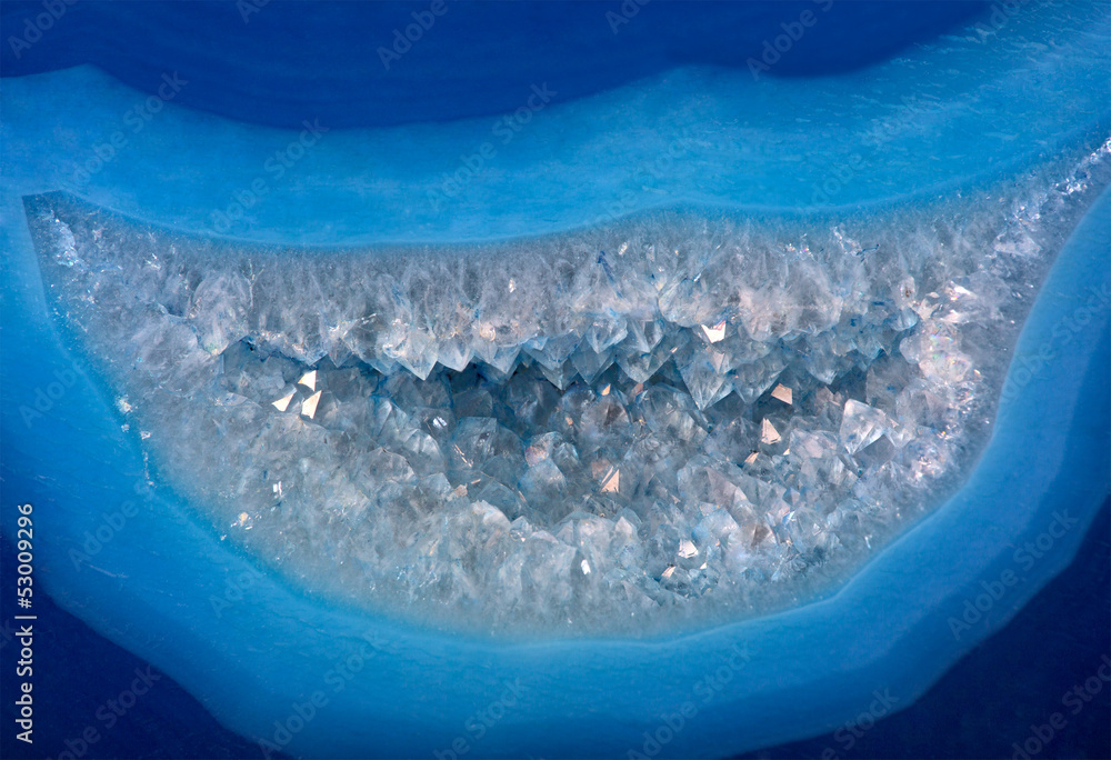 Obraz premium jasnoniebieska struktura agatu