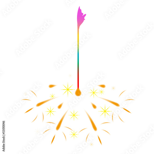 線香花火　夏