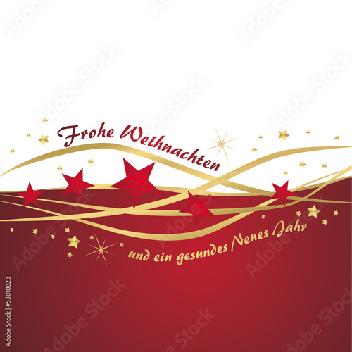 weihnachtlicher Hintergrund in gold und rot