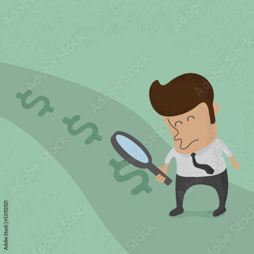 Business man looking to success, eps10 vector format