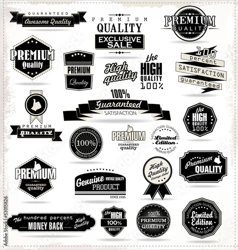 Set of Retro Vintage labels