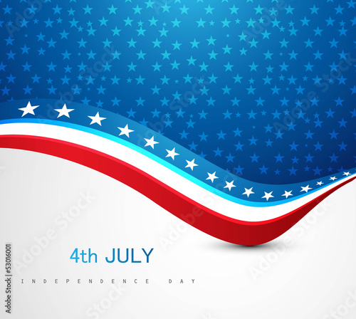 American Flag 4th july american independence day wave vector